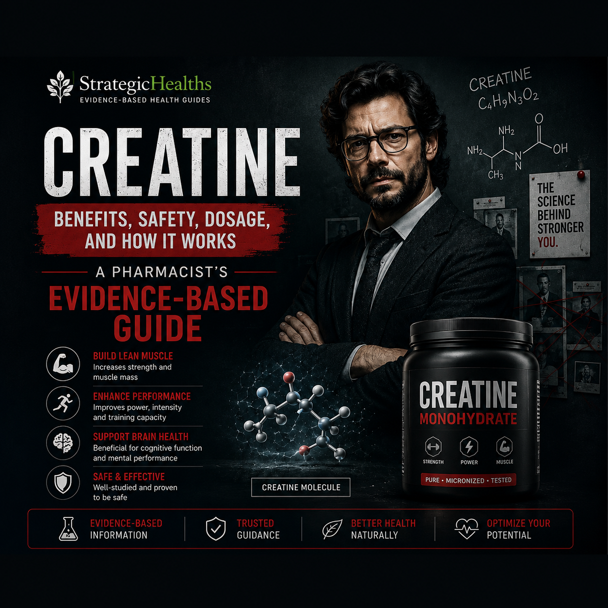 Creatine: Benefits, Safety, Dosage, and How It Works – A Pharmacist’s Evidence-Based Guide