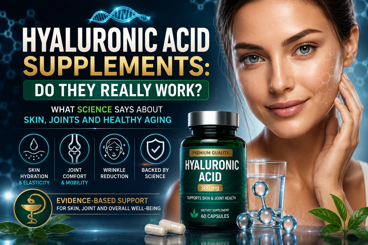 🧬 Hyaluronic Acid Supplements: Do They Really Work? What Science Says About Skin, Joints and Healthy Aging