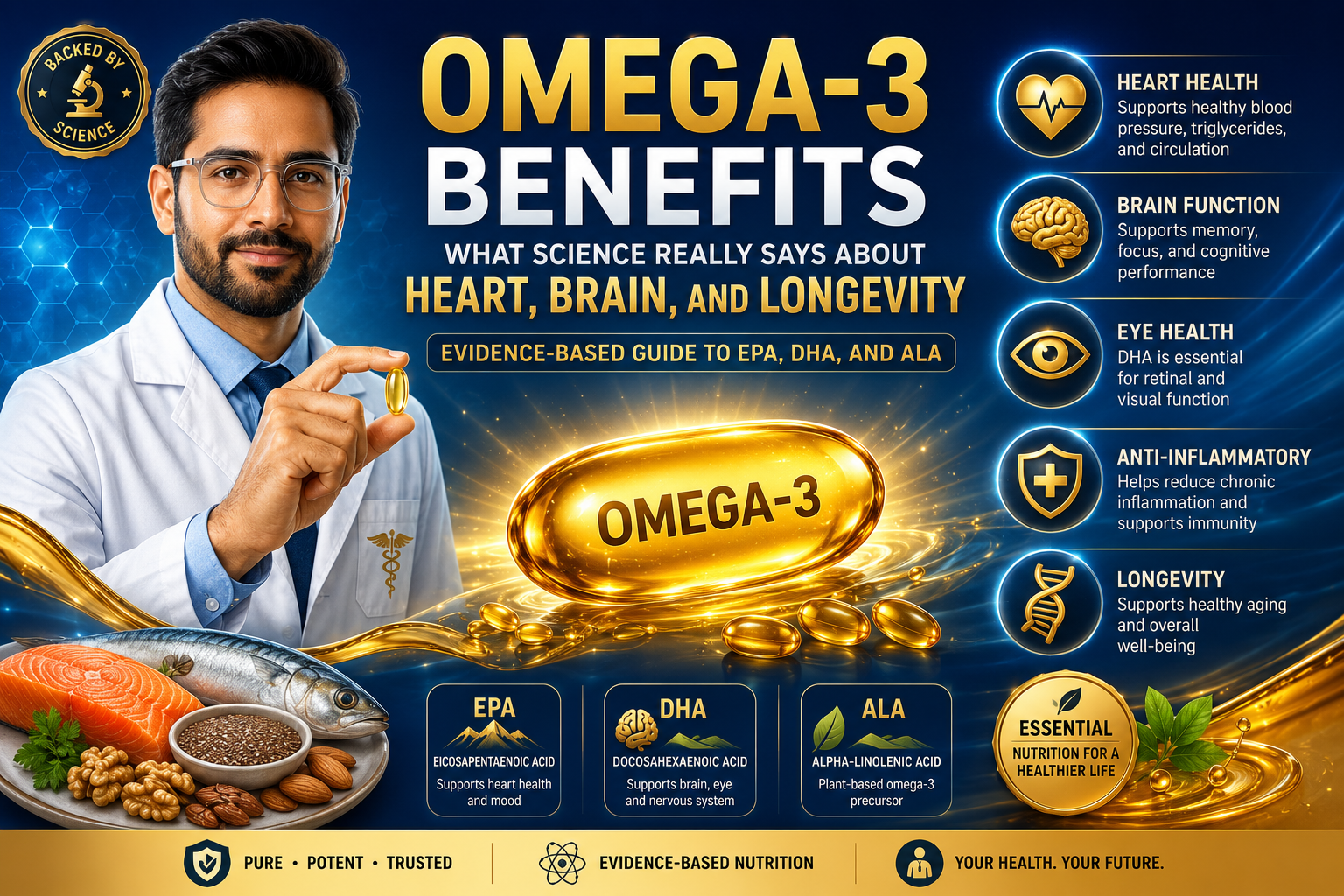 Omega-3 Benefits: What Science Really Says About Heart, Brain, and Longevity