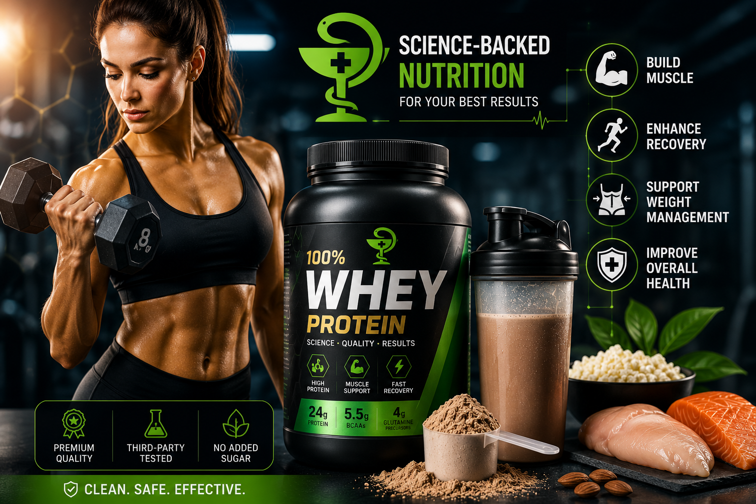 💪 Whey Protein Explained: Benefits, Types, Dosage and What Science Really Says