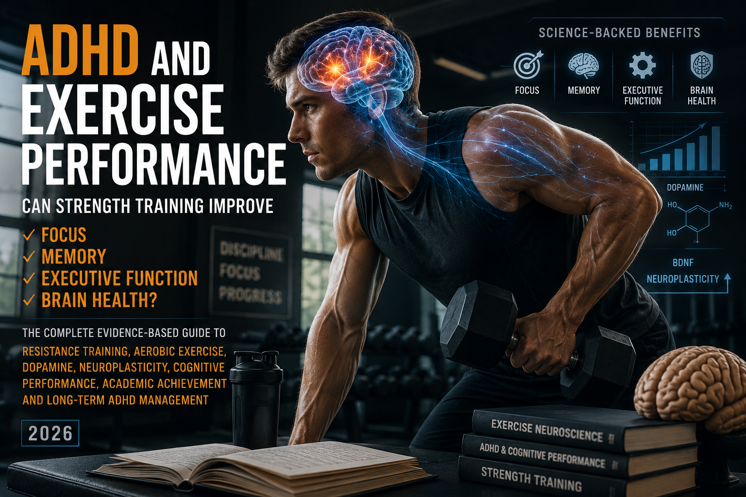 🏋️ ADHD and Exercise Performance: Can Strength Training Improve Focus, Memory, Executive Function and Brain Health?