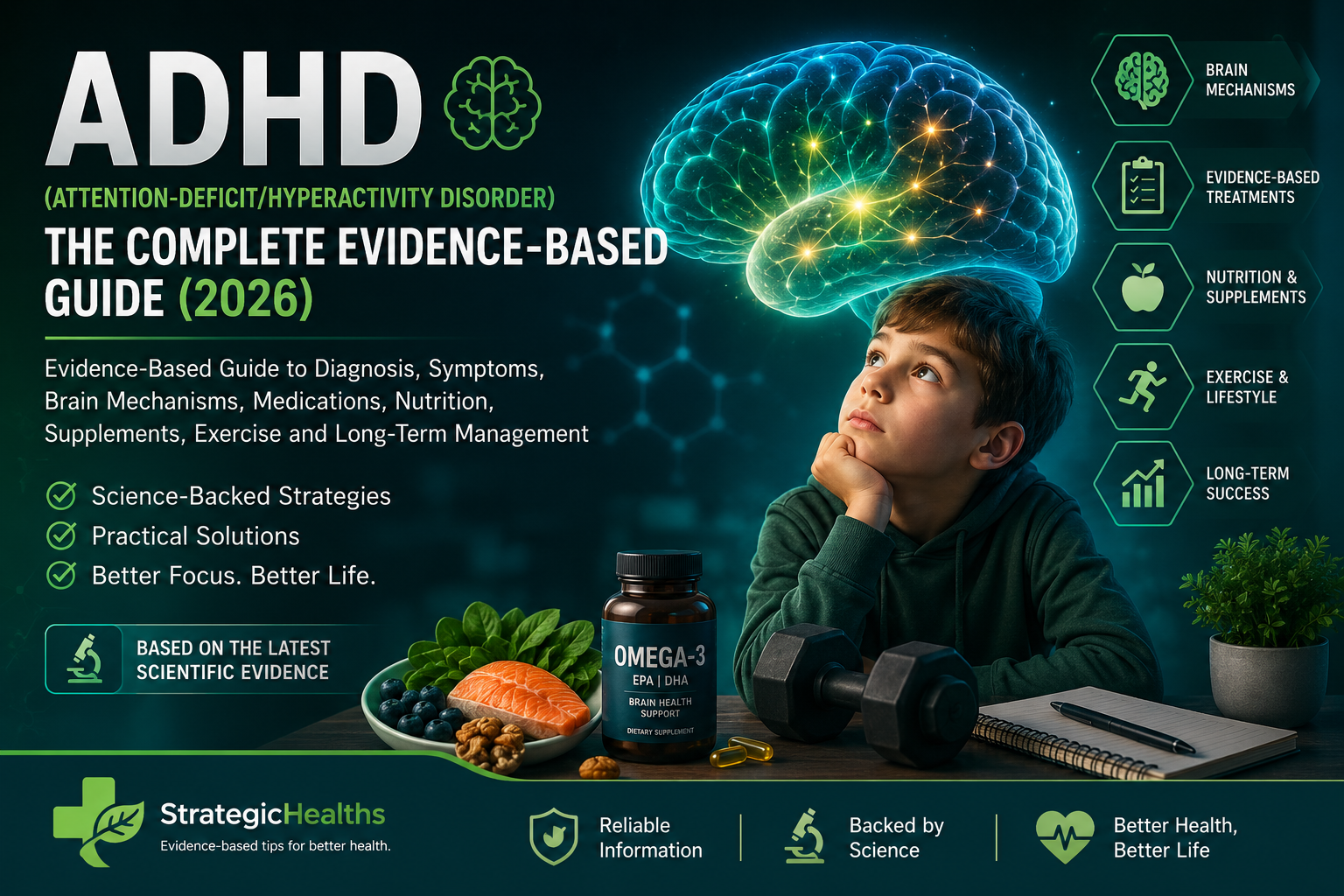🧠 ADHD (Attention-Deficit/Hyperactivity Disorder): The Complete Evidence-Based Guide (2026)