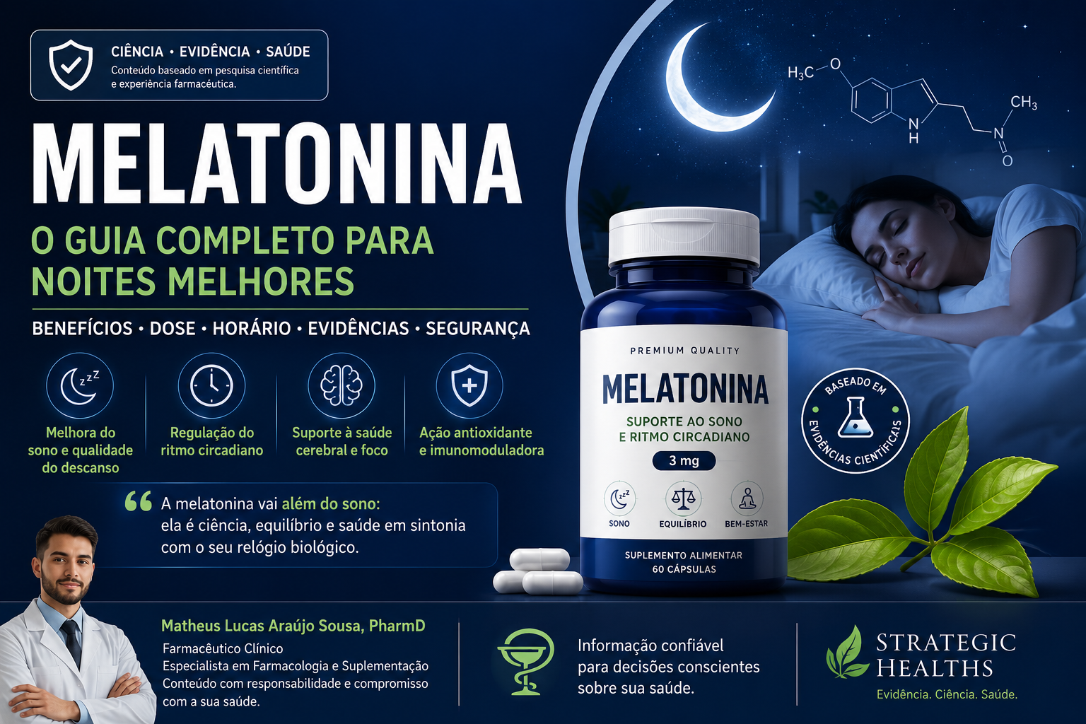 🌙 Melatonin: Benefits, Dosage, Safety, and What Science Really Says (2026)