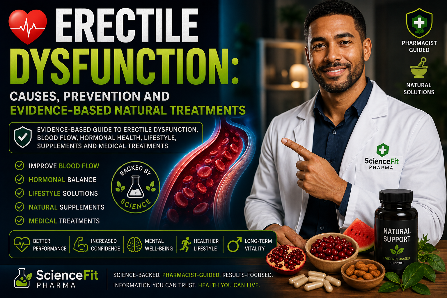 ❤️ Erectile Dysfunction: Causes, Prevention and Evidence-Based Natural Treatments