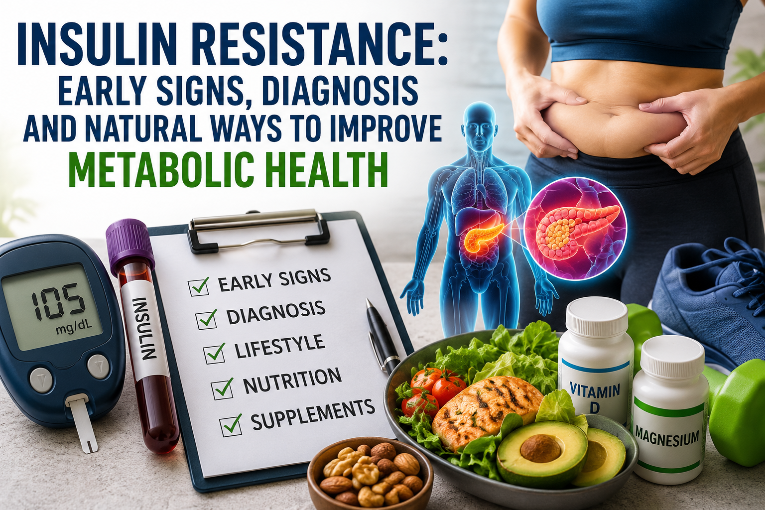 🔥 Insulin Resistance: Early Signs, Diagnosis and Natural Ways to Improve Metabolic Health