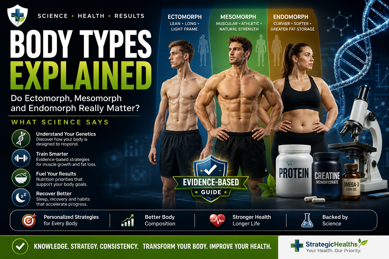 🧬 Body Types Explained: Do Ectomorph, Mesomorph and Endomorph Really Matter? What Science Says