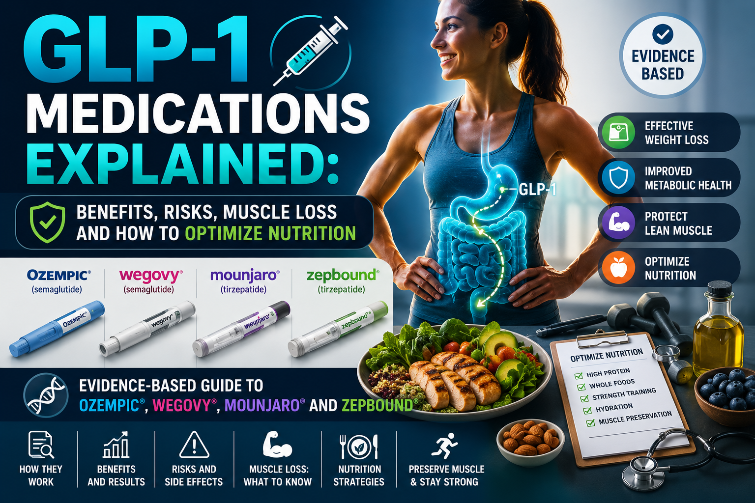💉 GLP-1 Medications Explained: Benefits, Risks, Muscle Loss and How to Optimize Nutrition
