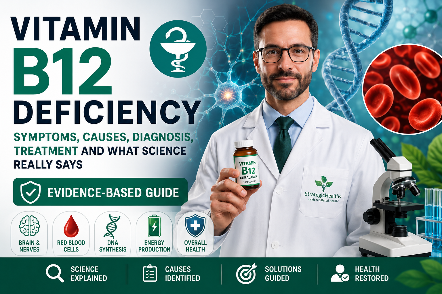 💉 Vitamin B12 Deficiency: Symptoms, Causes, Diagnosis, Treatment and What Science Really Says