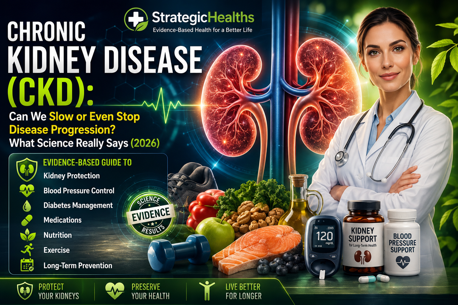 🩺 Chronic Kidney Disease (CKD): Can We Slow or Even Stop Disease Progression? What Science Really Says (2026)